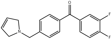 3,4-DIFLUORO-4'-(3-PYRROLINOMETHYL) BENZOPHENONE price.