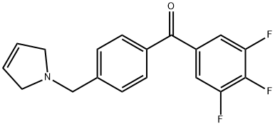 4'-(3-PYRROLINOMETHYL)-3,4,5-TRIFLUOROBENZOPHENONE Struktur