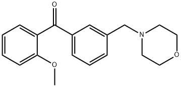 2-METHOXY-3'-MORPHOLINOMETHYL BENZOPHENONE Struktur