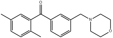 2,5-DIMETHYL-3'-MORPHOLINOMETHYL BENZOPHENONE price.