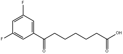 7-(3,5-DIFLUOROPHENYL)-7-OXOHEPTANOIC ACID Struktur