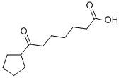 7-CYCLOPENTYL-7-OXOHEPTANOIC ACID Struktur