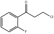 3-クロロ-1-(2-フルオロフェニル)-1-オキソプロパン 化學(xué)構(gòu)造式