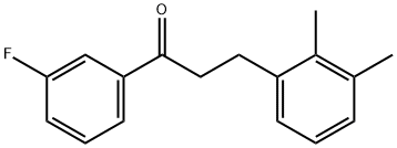 3-(2,3-DIMETHYLPHENYL)-3'-FLUOROPROPIOPHENONE Struktur