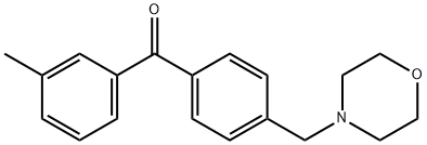 3-METHYL-4'-MORPHOLINOMETHYL BENZOPHENONE Struktur