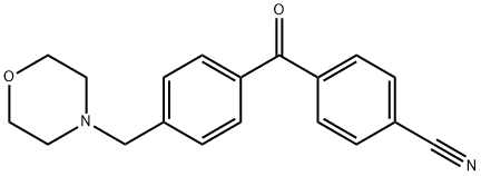 4-CYANO-4'-MORPHOLINOMETHYL BENZOPHENONE Struktur