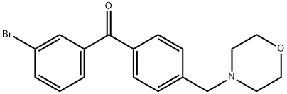 3-BROMO-4'-MORPHOLINOMETHYL BENZOPHENONE price.