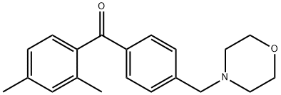 2,4-DIMETHYL-4'-MORPHOLINOMETHYL BENZOPHENONE Struktur