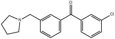 3-CHLORO-3'-PYRROLIDINOMETHYL BENZOPHENONE price.