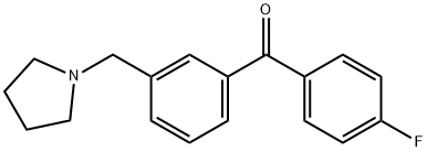 4'-FLUORO-3-PYRROLIDINOMETHYL BENZOPHENONE price.