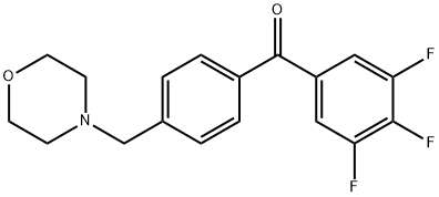 4'-MORPHOLINOMETHYL-3,4,5-TRIFLUOROBENZOPHENONE price.