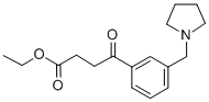 ETHYL 4-OXO-4-[3-(PYRROLIDINOMETHYL)PHENYL]BUTYRATE Struktur