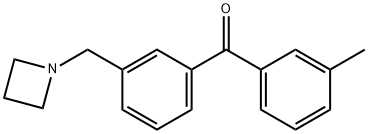 3-AZETIDINOMETHYL-3'-METHYLBENZOPHENONE Struktur