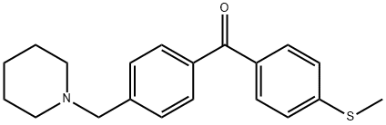 4-PIPERIDINOMETHYL-4'-THIOMETHYLBENZOPHENONE Struktur