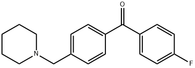 4-FLUORO-4'-PIPERIDINOMETHYL BENZOPHENONE Struktur