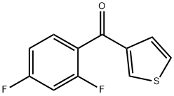 3-(2,4-DIFLUOROBENZOYL)THIOPHENE Struktur