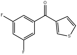 3-(3,5-DIFLUOROBENZOYL)THIOPHENE Struktur