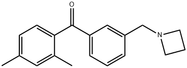 3'-AZETIDINOMETHYL-2,4-DIMETHYLBENZOPHENONE price.