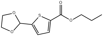 PROPYL 5-(1,3-DIOXOLAN-2-YL)-2-THIOPHENECARBOXYLATE Struktur