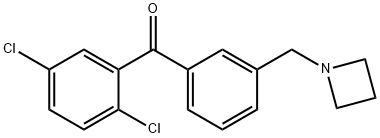 3'-AZETIDINOMETHYL-2,5-DICHLOROBENZOPHENONE Struktur