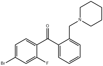 4-BROMO-2-FLUORO-2'-PIPERIDINOMETHYL BENZOPHENONE price.