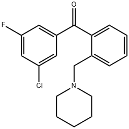 3'-CHLORO-5'-FLUORO-2-PIPERIDINOMETHYL BENZOPHENONE price.