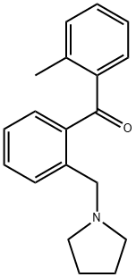 2-METHYL-2'-PYRROLIDINOMETHYL BENZOPHENONE Struktur