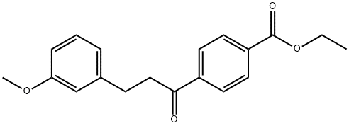 4'-CARBOETHOXY-3-(3-METHOXYPHENYL)PROPIOPHENONE Struktur