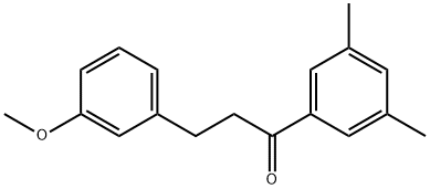 3',5'-DIMETHYL-3-(3-METHOXYPHENYL)PROPIOPHENONE Struktur