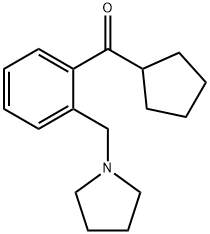 CYCLOPENTYL 2-(PYRROLIDINOMETHYL)PHENYL KETONE Struktur