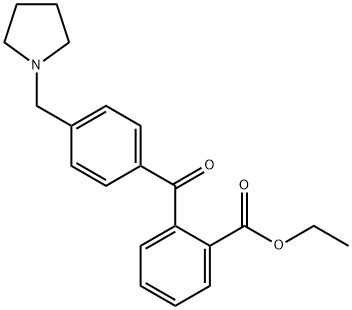 2-CARBOETHOXY-4'-PYRROLIDINOMETHYL BENZOPHENONE price.