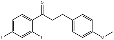 2',4'-DIFLUORO-3-(4-METHOXYPHENYL)PROPIOPHENONE Struktur