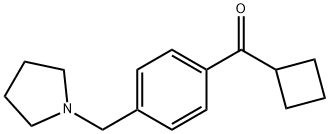 CYCLOBUTYL 4-(PYRROLIDINOMETHYL)PHENYL KETONE Struktur