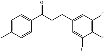 4'-METHYL-3-(3,4,5-TRIFLUOROPHENYL)PROPIOPHENONE Struktur