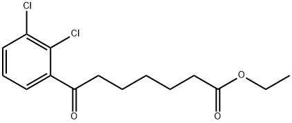 ETHYL 7-(2,3-DICHLOROPHENYL)-7-OXOHEPTANOATE Struktur