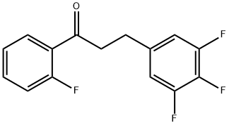 2'-FLUORO-3-(3,4,5-TRIFLUOROPHENYL)PROPIOPHENONE Struktur