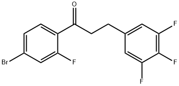 4'-BROMO-2'-FLUORO-3-(3,4,5-TRIFLUOROPHENYL)PROPIOPHENONE Struktur