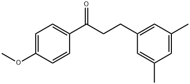 3-(3,5-DIMETHYLPHENYL)-4'-METHOXYPROPIOPHENONE Struktur