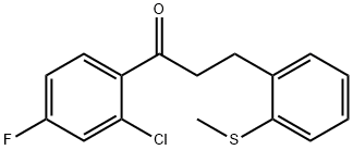 2'-CHLORO-4'-FLUORO-3-(2-THIOMETHYLPHENYL)PROPIOPHENONE price.