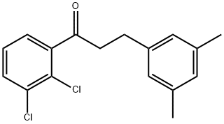 2',3'-DICHLORO-3-(3,5-DIMETHYLPHENYL)PROPIOPHENONE Struktur