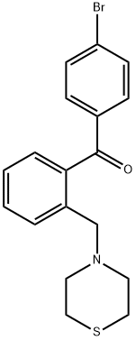 4'-BROMO-2-THIOMORPHOLINOMETHYL BENZOPHENONE Struktur