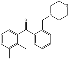 2,3-DIMETHYL-2'-THIOMORPHOLINOMETHYL BENZOPHENONE Struktur