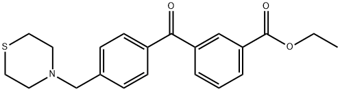 3-CARBOETHOXY-4'-THIOMORPHOLINOMETHYL BENZOPHENONE price.