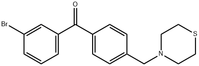 3-BROMO-4'-THIOMORPHOLINOMETHYL BENZOPHENONE price.