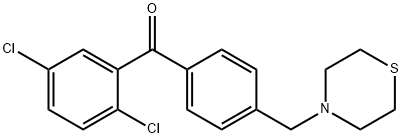 2,5-DICHLORO-4'-THIOMORPHOLINOMETHYL BENZOPHENONE price.