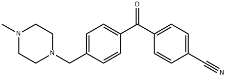 4-CYANO-4'-(4-METHYLPIPERAZINOMETHYL) BENZOPHENONE Struktur