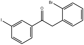 2-(2-BROMOPHENYL)-3'-IODOACETOPHENONE Struktur