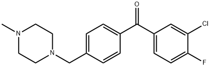 3-CHLORO-4-FLUORO-4'-(4-METHYLPIPERAZINOMETHYL) BENZOPHENONE price.