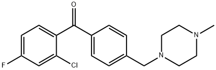 2-CHLORO-4-FLUORO-4'-(4-METHYLPIPERAZINOMETHYL) BENZOPHENONE price.