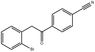 2-(2-BROMOPHENYL)-4'-CYANOACETOPHENONE Struktur